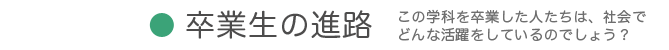 卒業生の進路